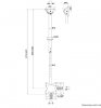 Neomounts Uchwyt sufitowy CL35-340BL12  23-42 cali
