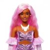 Mattel Lalka Barbie Deluxe Style 1 Metaliczna różowa sukienka