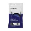 Qoltec Kabel USB4 Ultra-Fast | USB-C PD 240W | Thunderbolt 3/4 | 4K |   40Gb/s | 1m | Czarny