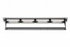 Digitus Patch panel 19 cali 24 porty, kat.5e, U/UTP, 1U, wspornik kablowy, czarny (kompletny)