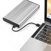 Qoltec Obudowa | kieszeń do dysków HDD SSD 2.5 cali SATA3 | USB 3.0 | Srebrna