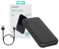 AUKEY PB-Y46 Power Bank | 10000 mAh | 15W | 2xUSB | LED | kabel USB-C 