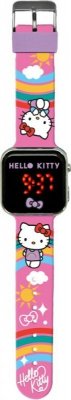 Kids Euroswan Zegarek LED z kalendarzem Hello Kitty 