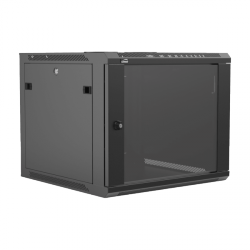 CAYMON WPR609R/B 19” wall mount rack - 9 units - 600mm depth - Removable back Black version