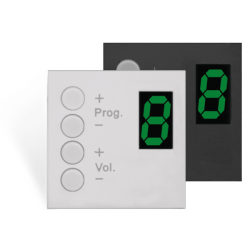 Panel sterowniczy AUDAC MWX45/B MTX wall panel controller 45 x 45 mm Black version