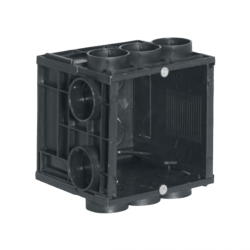 AUDAC WB 45S/FS Flush mount box for 45 x 45 mm wall panel - Solid wall