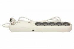 Lestar Listwa przeciwprzepięciowa LFT-2005, 3L EMI/RFI, 2.5m, szara