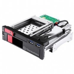 Thermaltake Kieszeń na HDD - Rack Panel 2xUSB 3.0 SATA3 3,5 cali + 2,5 cali,czarna
