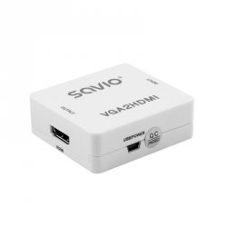 Savio Konwerter/Adapter VGA - HDMI Full HD/1080p 60Hz, CL-110