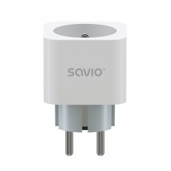Savio Inteligentne gniazdko Wi-Fi 16A Pomiar zużycia energii, AS-01 Białe