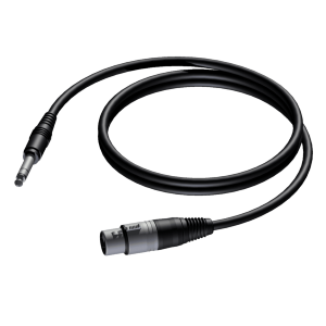 Procab CAB723/1.5 XLR female - 6.3 mm Jack male stereo 1,5 meter