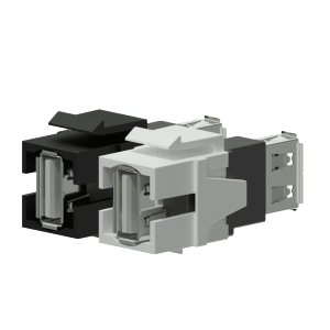 Procab VCK622/W Keystone adapter - USB 2.0 A - USB 2.0 A Biały