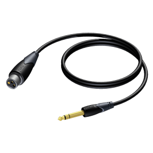 PROCAB CLA723/1.5 XLR female - 6.3 mm Jack male stereo 1,5 meter
