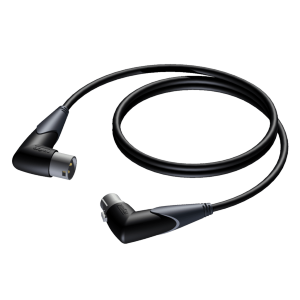 PROCAB CLA904/5 XLR angled male - XLR angled female 5 meter