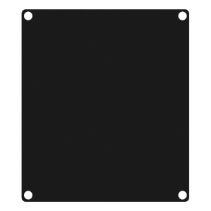 CAYMON CASY 201/B CASY 2 space closed blind plate Black version