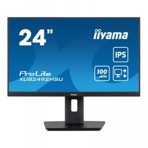 Monitor iiyama 23,8 cali ProLite XUB2492HSU-B6 IPS FHD 100Hz HDMI DP HUB głośniki