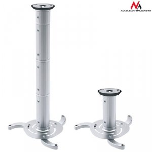 Uchwyt sufitowy Maclean MC-517 S do projektora 80-980mm 10kg srebrny