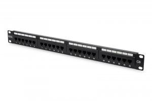 Patch panel DIGITUS 19 cali 24x RJ45 UTP kat.6 1U