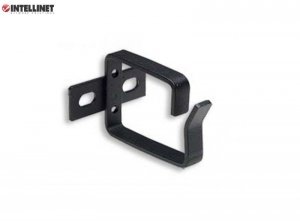 Organizer Kabli Intellient Rack 19 cali pojedynczy uchwyt, czarny