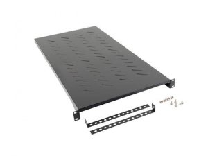 Półka do szaf 19 cali 1200mm czarna Lanberg (1U/483x900mm udźwig do 25kg, montaż 4-punktowy)