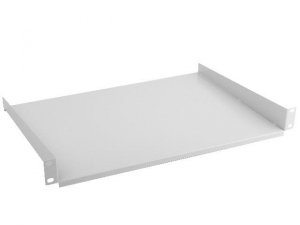 Półka do szaf 19 cali 450/600/800/1000mm szara Lanberg (1U/483x315mm udźwig do 20kg, montaż 4-punktowy)