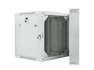 Szafa instalacyjna Rack dwusekcyjna wisząca 19 cali 12U 600x600 szara Lanberg (flat pack)