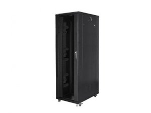 Szafa instalacyjna Rack stojąca 19 cali 42U 800x1200 czarna Lanberg (flat pack)