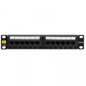Patch panel 10'' Netrack 12-portów kat. 6 UTP