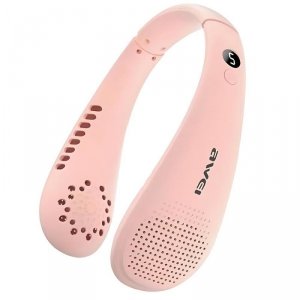 AWEI Wiatrak wentylator na szyje F31 1200mAh różowy