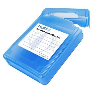 LogiLink Pudełko ochronne do HDD 3.5 cala Niebieskie