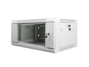 Lanberg Szafa instalacyjna wisząca 19'' 4U 600X450mm szara (drzwi        szklane)