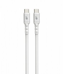 TB Kabel USB-C - USB-C 2m silikonowy biały