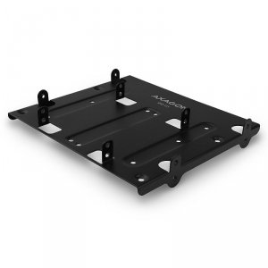 AXAGON RHD-435 Ramka metalowa do montażu 4x 2.5 cali HDD (2x 2.5 cali HDD/SSD & 1x 3.5 cali HDD) w pozycji 5.25 cali Czarna