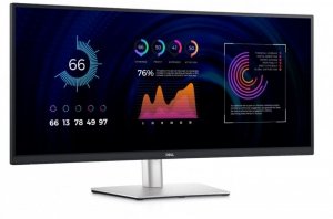 Dell Monitor 34 cale P3424WE Zakrzywiony 21:9/3440x1440/IPS/USBC/RJ45/HDMI/DP/3Y