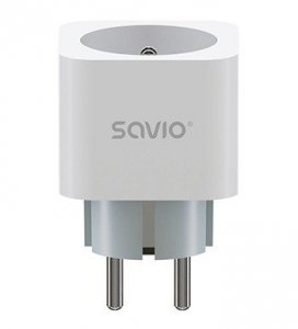 Savio Inteligentne gniazdko Wi-Fi 16A Pomiar zużycia energii, wielopak 3 szt., AS-01, białe