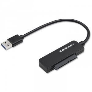 Qoltec Adapter SATA | Przejściówka na dysk SSD HDD 2.5 cali | USB 3.0 | Super speed 5Gb/s | 2TB