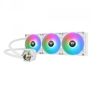 Thermaltake Chłodzenie wodne - TH420 V2 Ultra ARGB (3x140mm) miedź, 2.1 cal LCD Snow