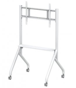 Techly Stojak mobilny TV 56-100 cali do 100kg regulowany półka AV