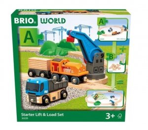 Brio *BRIO Kolejka drewniana zestaw startowy z dzwigiem