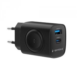 Gembird Ładowarka USB-A USB-C 20W PowerDelivery Quick Charge 3.0, czarna