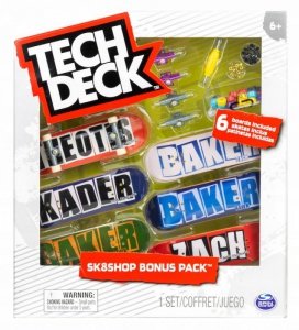 Spin Master Zestaw 6 deskorolek Tech Deck Baker