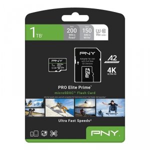 PNY Karta pamięci microSDXC Elite Prime 1TB + adapter SD