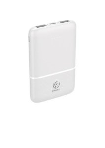 Rebeltec Powerbank P5 (5 000mAh 10W), moc wyjściowa 10W zapewnia szybkie i stabilne ładowanie kompatybilnych urządzeń, jednoczesne ładowanie 3 urządzeń