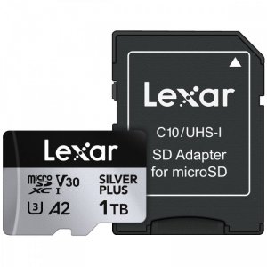 Lexar Karta pamięci microSD 1TB C10 A2 U3 V30 205/150MB/s Silver Plus