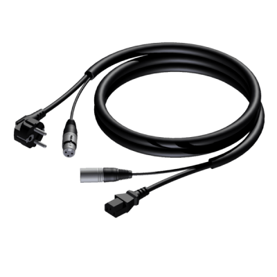Procab CAB402/20 Schuko power male & XLR female - euro power female & XLR male - 3 x 2.5 mm? 20