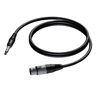 Procab CAB723/1.5 XLR female - 6.3 mm Jack male stereo 1,5 meter