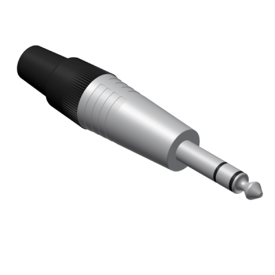 Procab VCJ3MX Cable  konektor - 6.3 mm Jack male stereo Connector