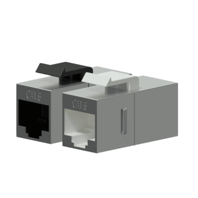 Procab VCK510/S Keystone adapter - CAT6 RJ45 - RJ45 - metal shielded Keystone adapter cat6 rj45