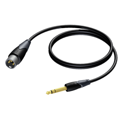 PROCAB CLA724/1.5 XLR male - 6.3 mm Jack male stereo 1,5 meter