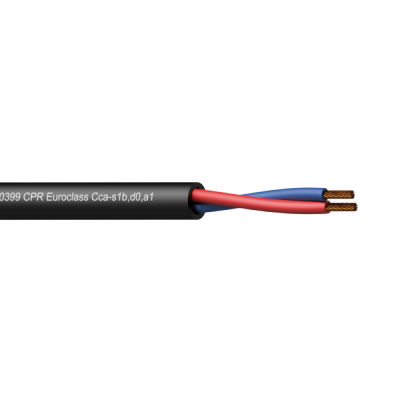 Procab CLS215-CCA/1 Loudspeaker kabel - 2 x 1.5 mm2 - 16 AWG -  EN50399 CPR Euroclass Cca-s1b,d0